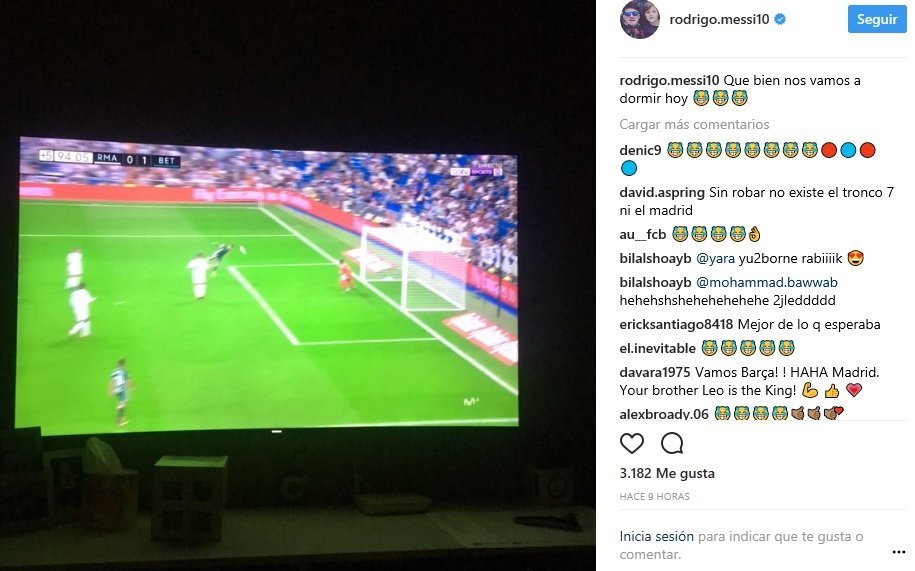 Rodrigo Messi incendia las redes. Foto instagram (@rodrigo.messi10)