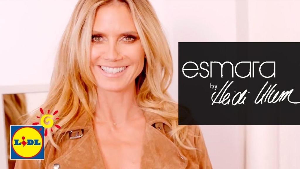 El cartel promocional de la colección de Heidi Klum para Esmara.