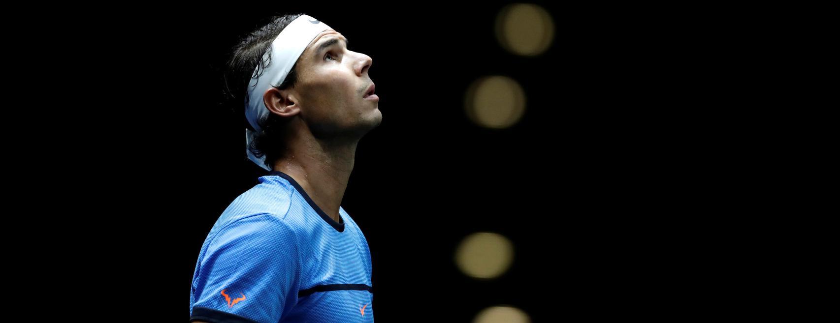 Nadal, durante un partido de la Laver Cup.