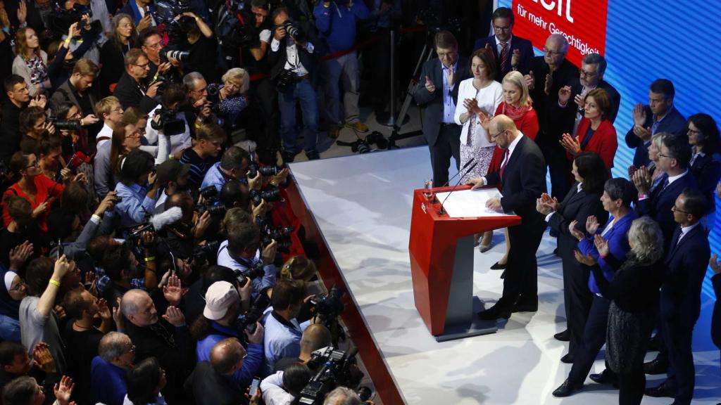 Martin Schulz anunción que el trabajo del SPD con la CDU ha terminado.