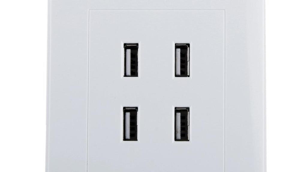 4 cargadores usb pared