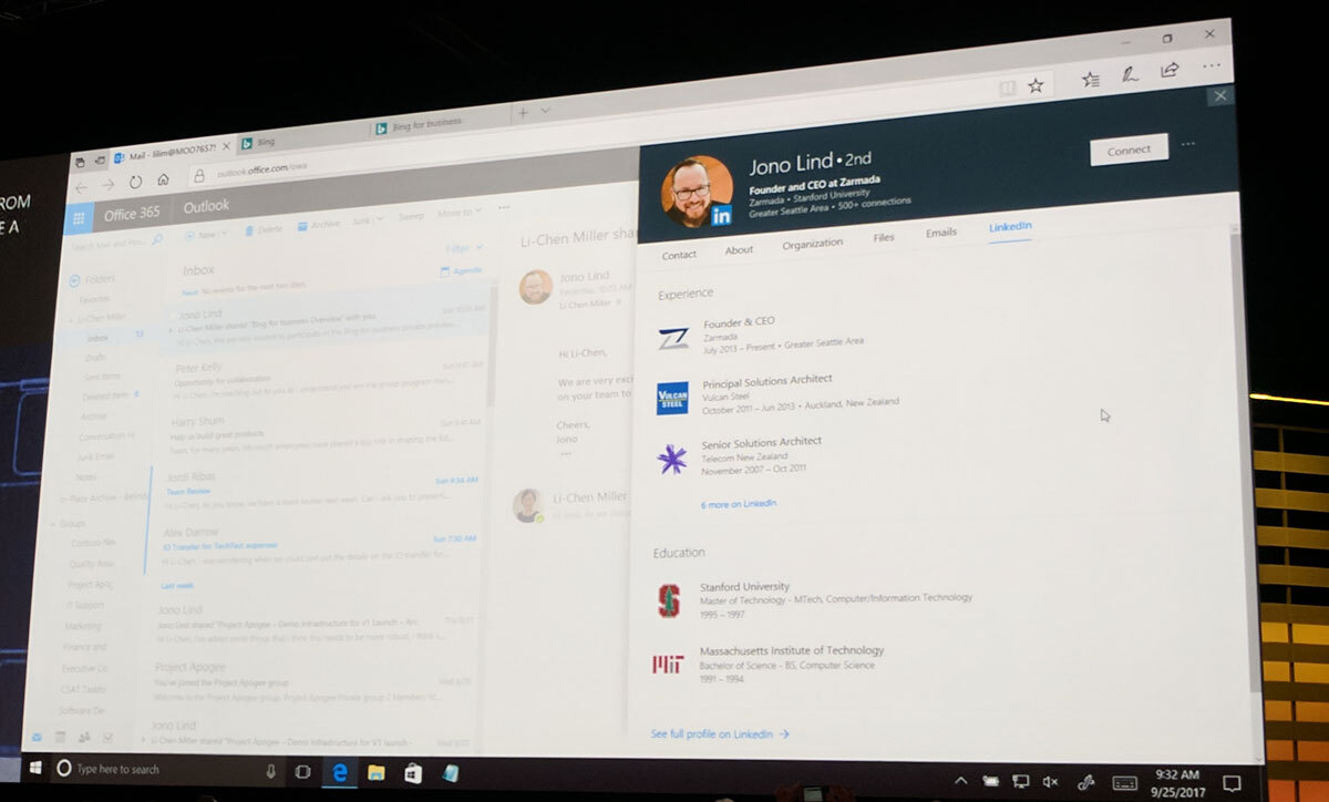 linkedin-office-365-integracion