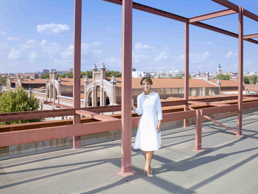 Patrizia Sandretto en la azotea de la Nave 9, donde hará eventos y encuentros.