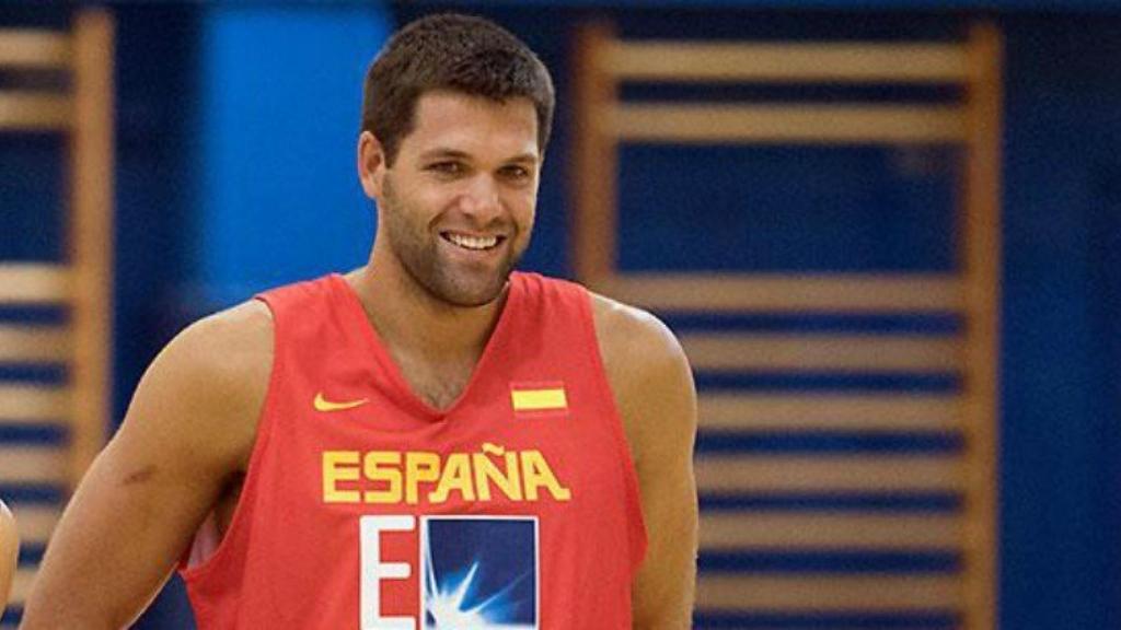 Felipe Reyes, con la Selección