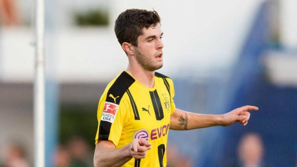 Pulisic, jugador del Borussia Dortmund. Foto: bvb.de