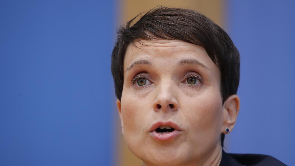 Frauke Petry durante una comparecencia ante la prensa en Berlín.