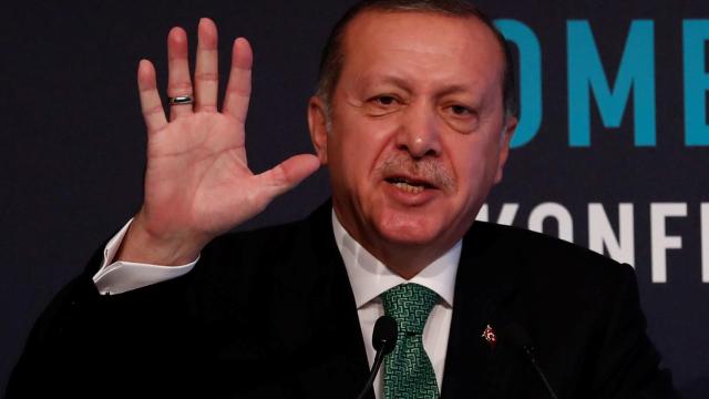 Erdogan durante un discurso en Estambul.