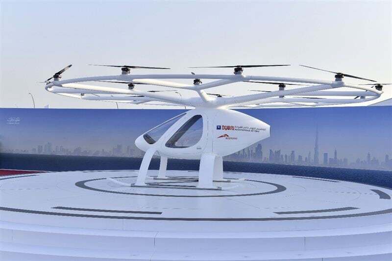 volocopter dubai taxi electrico autonomo perfil