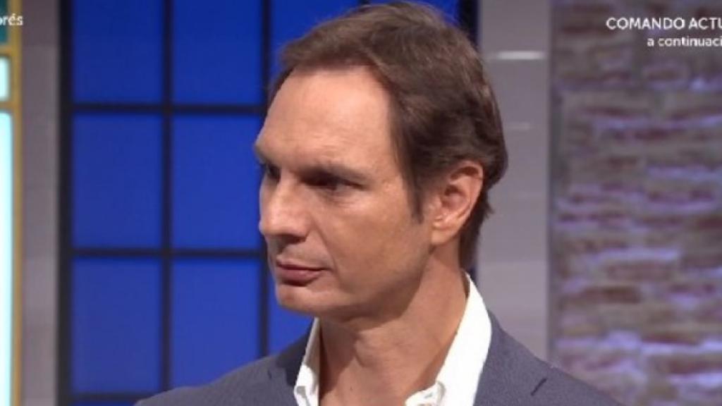 El presentador durante un programa.