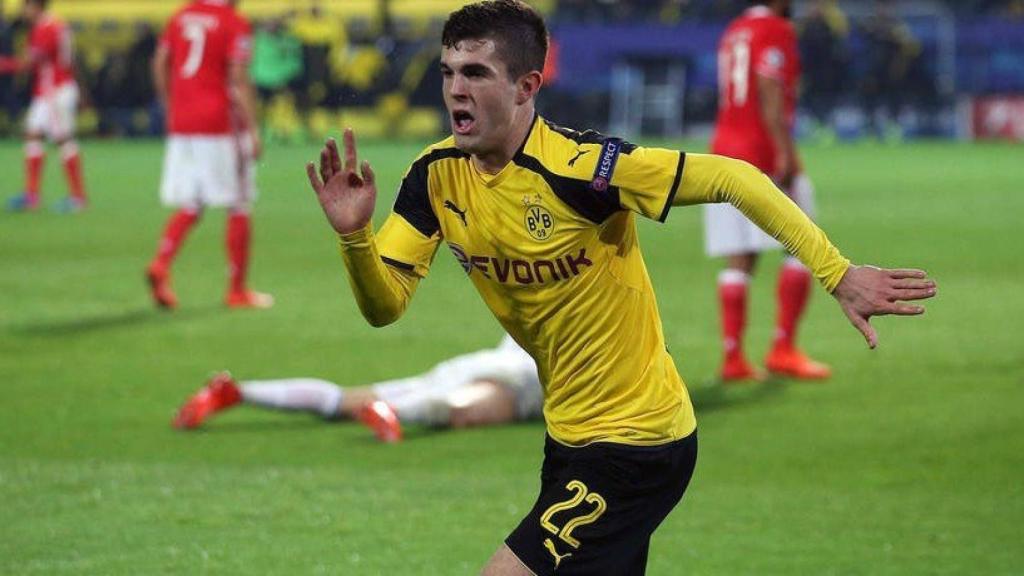 Pulisic, jugador del Borussia Dortmund. Foto: bvb.de