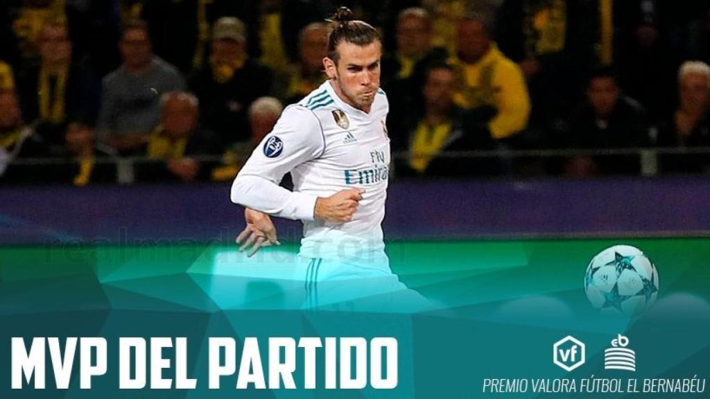 Gareth Bale, MVP del Borussia Dortmund - Real Madrid