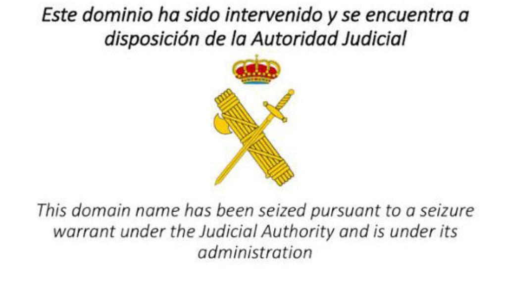 Mensaje que se puede leer al entrar en la web de la ANC.