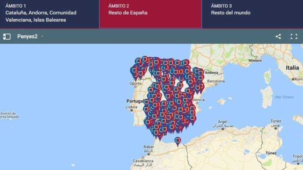 Peñas de resto de España.