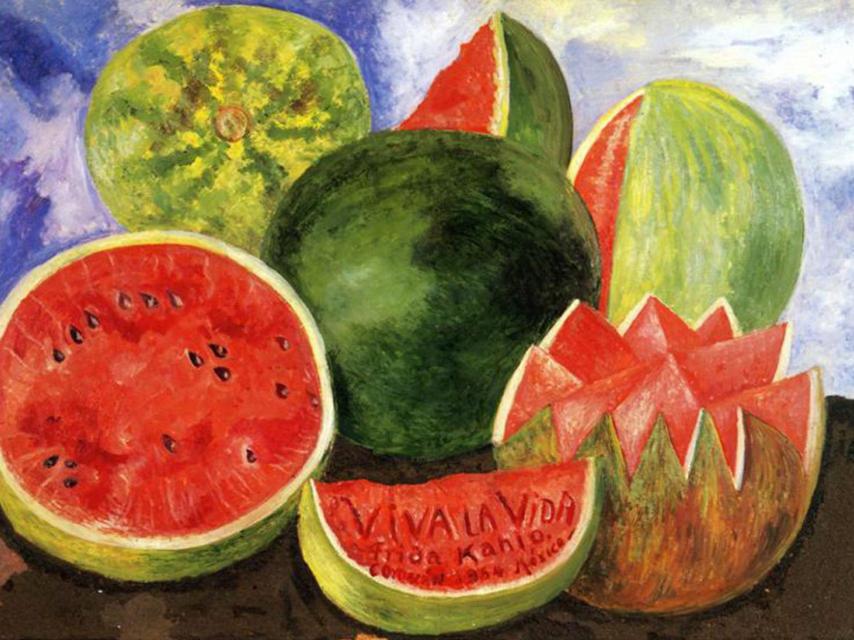 La obra Viva la vida, de Frida Kahlo.