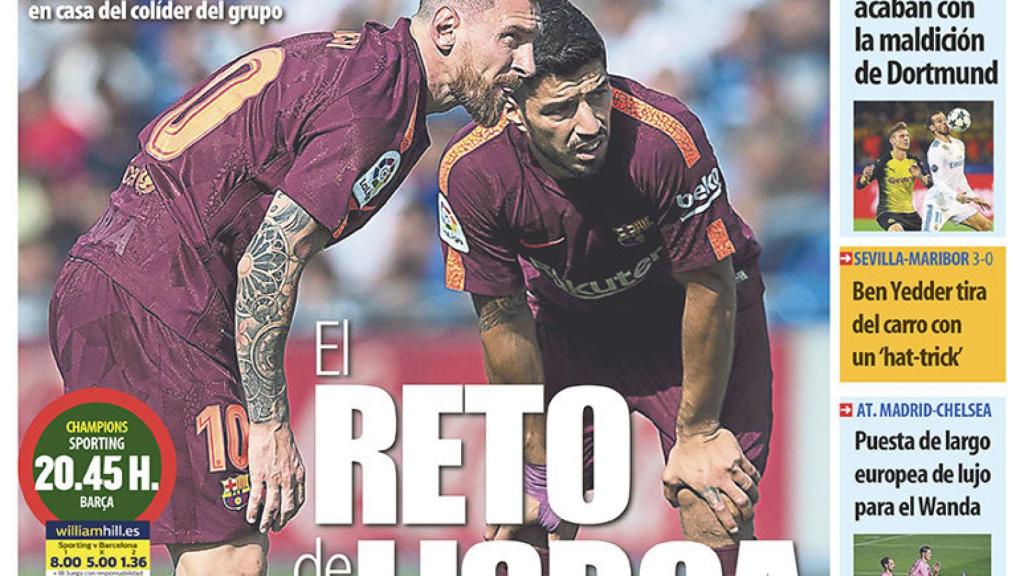 Portada Mundo Deportivo (27/09/17)