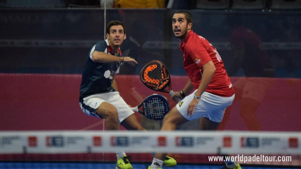 José Antonio García Diestro y Martín Sánchez Piñeiro durante su encuentro de octavos.