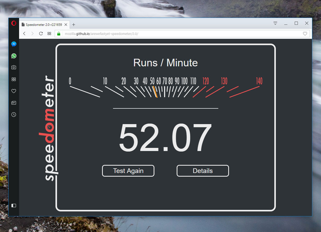 benchmark opera navehadores web