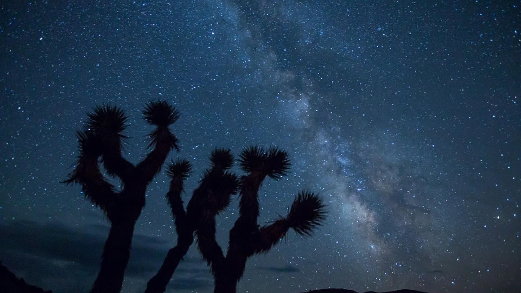 Imagen desde la vía láctea tomada desde la Tierra.