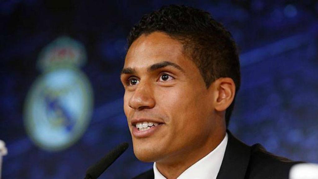 Varane, en rueda de prensa