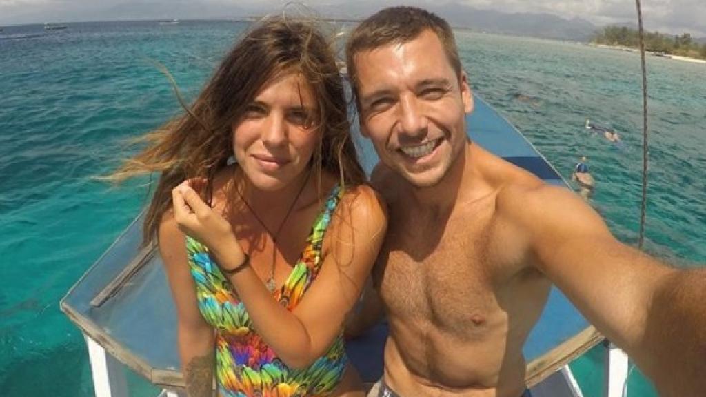 Laura Matamoros y Benji Aparicio, durante sus vacaciones este verano.