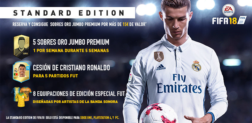 ¿Qué ediciones del FIFA 18 hay y cuál debo comprar?