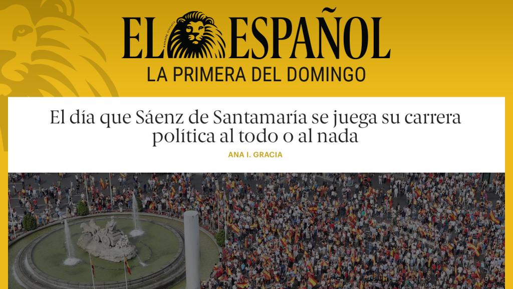 Portada de 'La Primera del Domingo' del 30 de septiembre.
