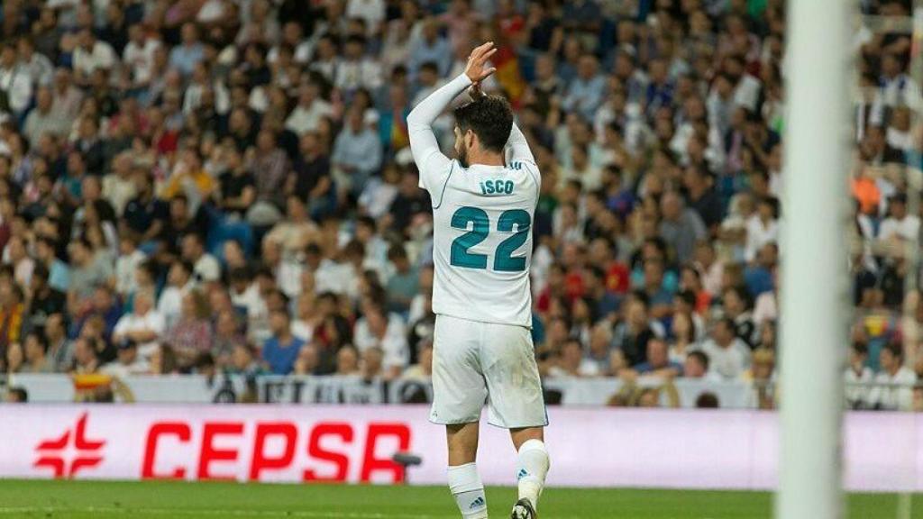 Isco dedica su gol al Bernabéu. Foto: Pedro Rodríguez / El Bernabéu