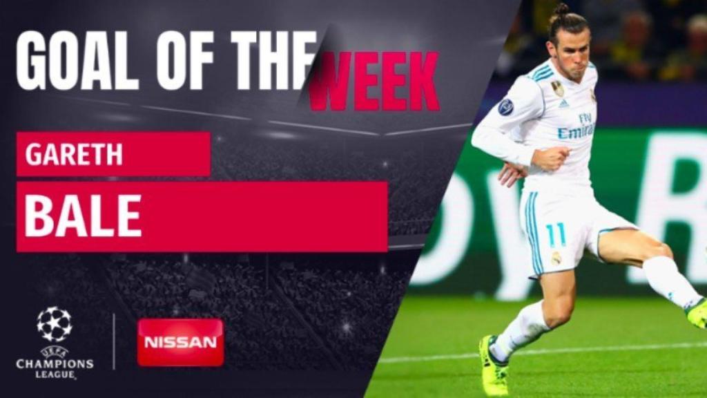 Bale, gol de la semana de la Champions League