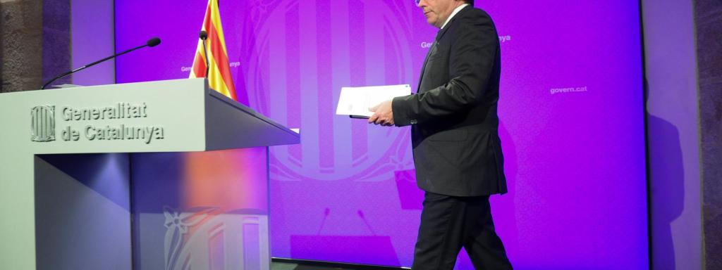 Puigdemont en el Palau de la Generalitat