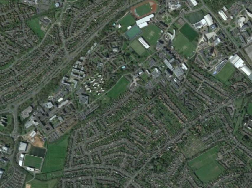 Imagen aérea del campus