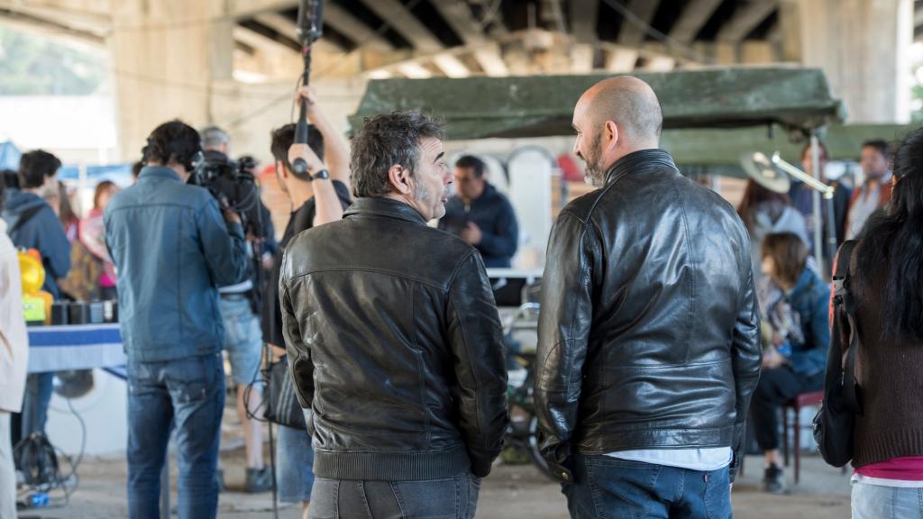 Rodar en localizaciones abandonadas, como la de la imagen, en Madrid, es un factor más para dar credibilidad y sumergir al espectador en 'La Zona'.