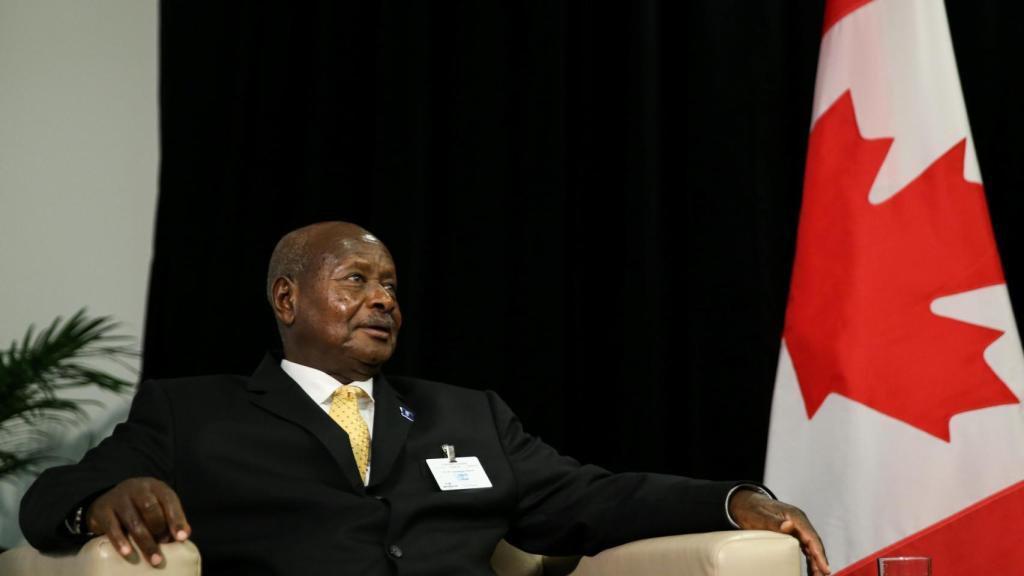 El presidente de Uganda, Yoweri Museveni, en la sede de las Naciones Unidas.