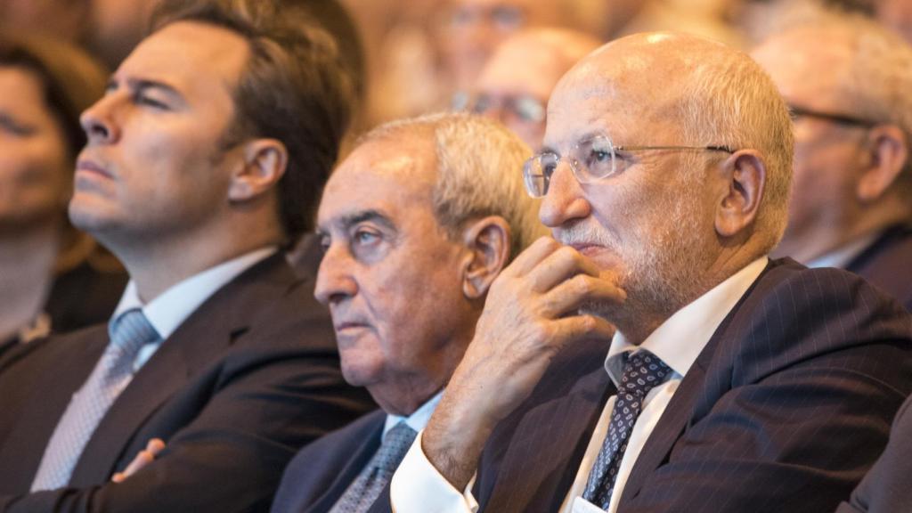 Juan Roig (Mercadona) en un acto de apoyo al Corredor Mediterráneo.