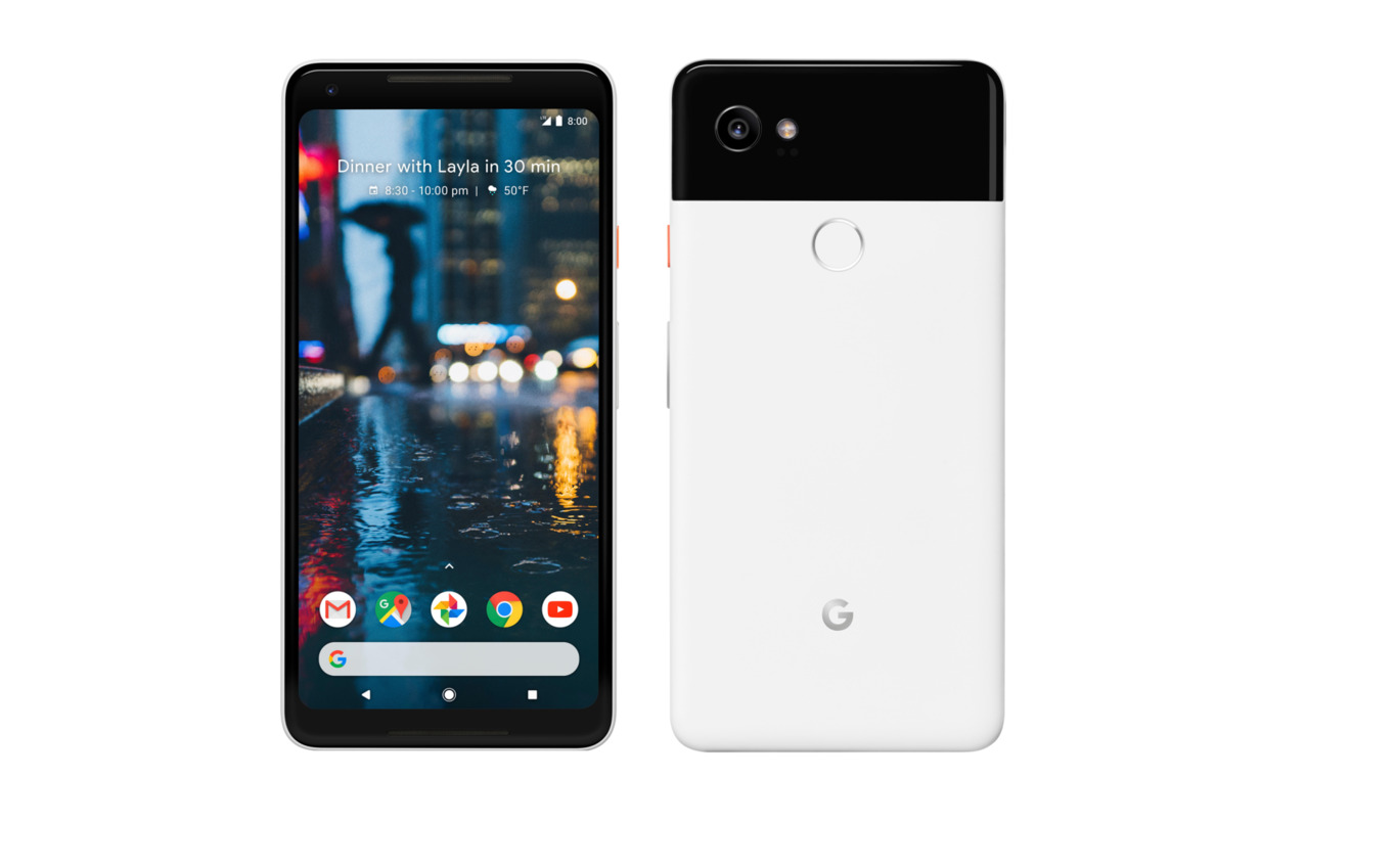 google pixel 2 xl delantera trasera
