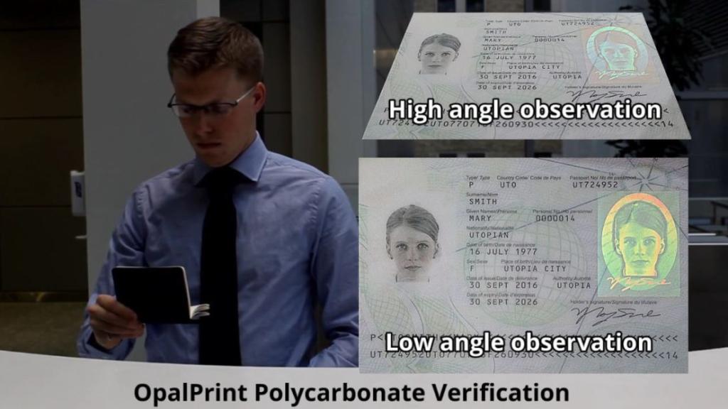 Demostración de verificación con el sistema OpalPrint.