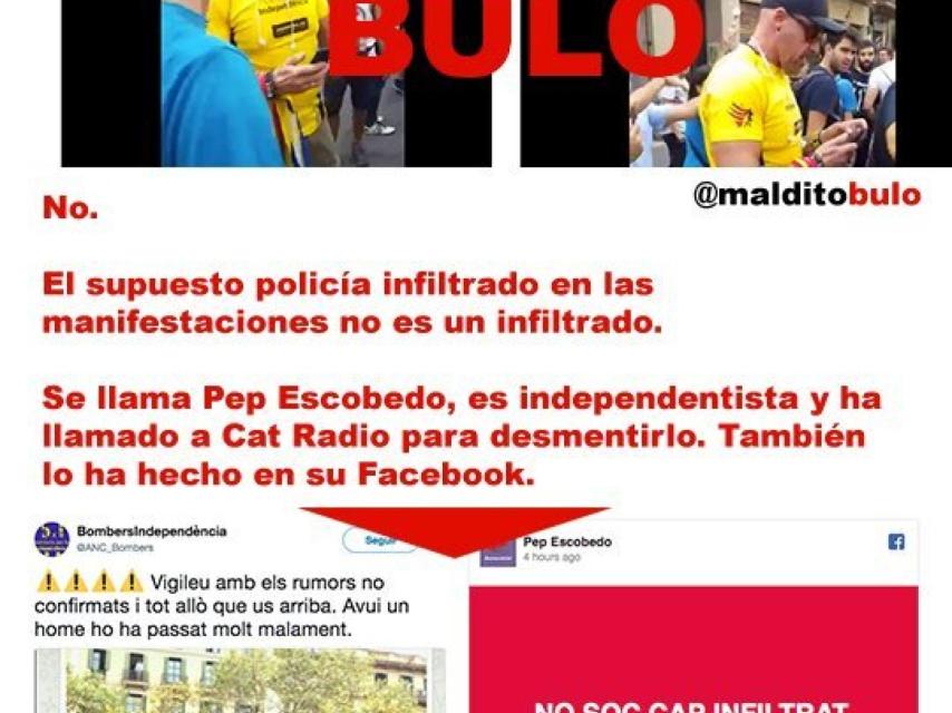 La cuenta @MalditoBulo se encargó de desmontarlo.
