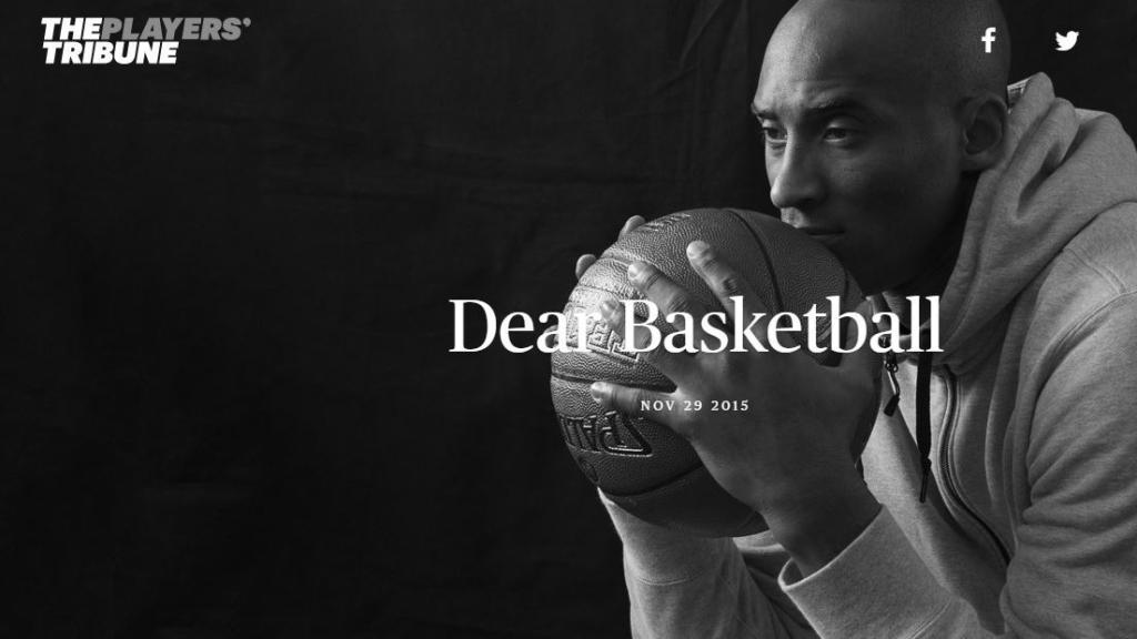 La carta de la retirada de Kobe Bryant es una de las historias más famosas de TPT.