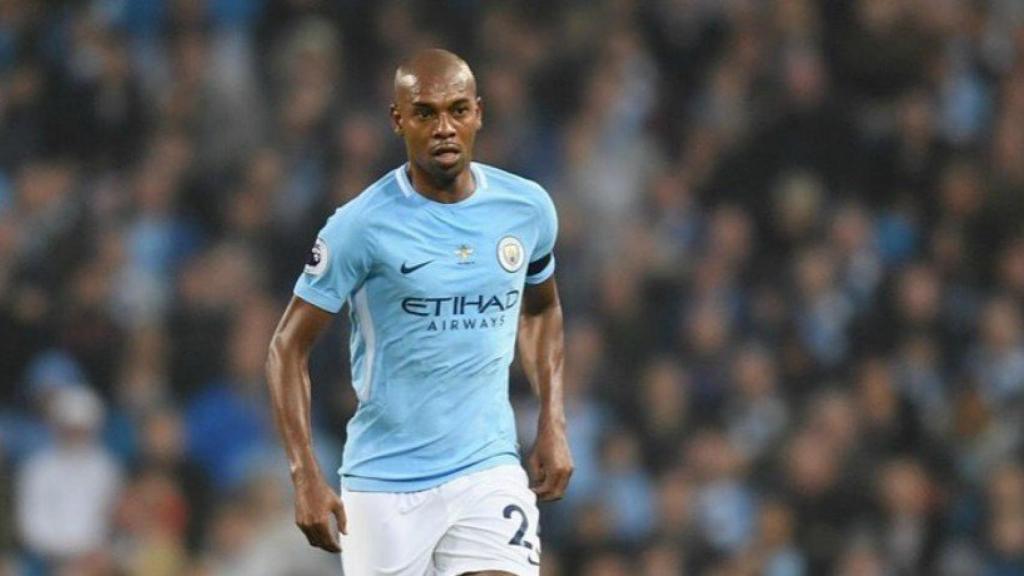 Fernandinho, en un partido del City. Foto. Instagram (@fernandinho)