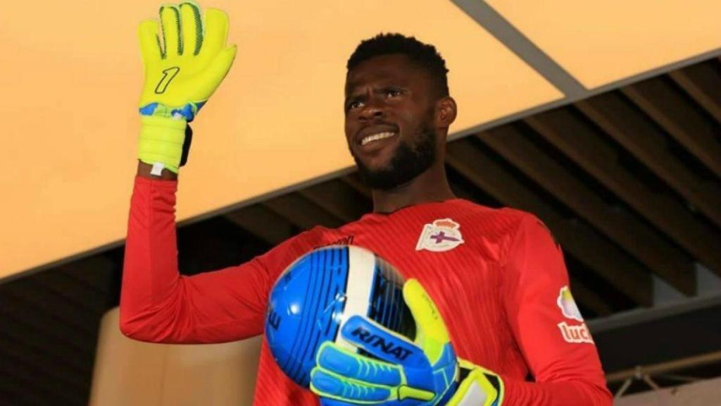 Portero del Deportivo Fabril. Foto Twitter ( @uzohof)