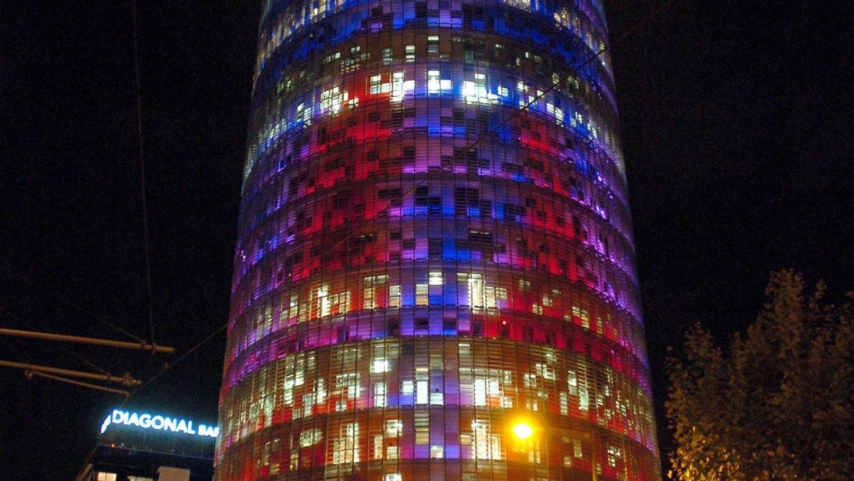 Torre Agbar en Barcelona.