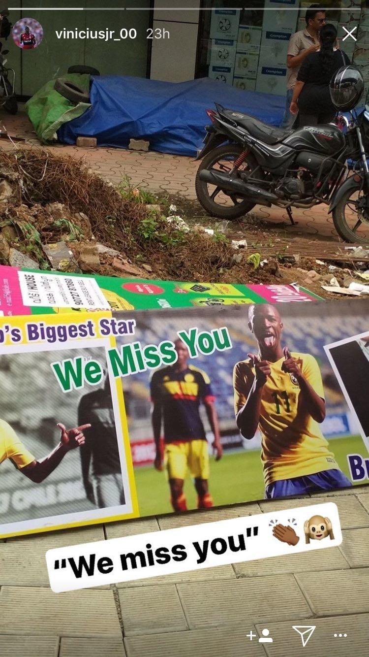 Vinicius causa sensación: la India 'llora' su ausencia en el Mundial