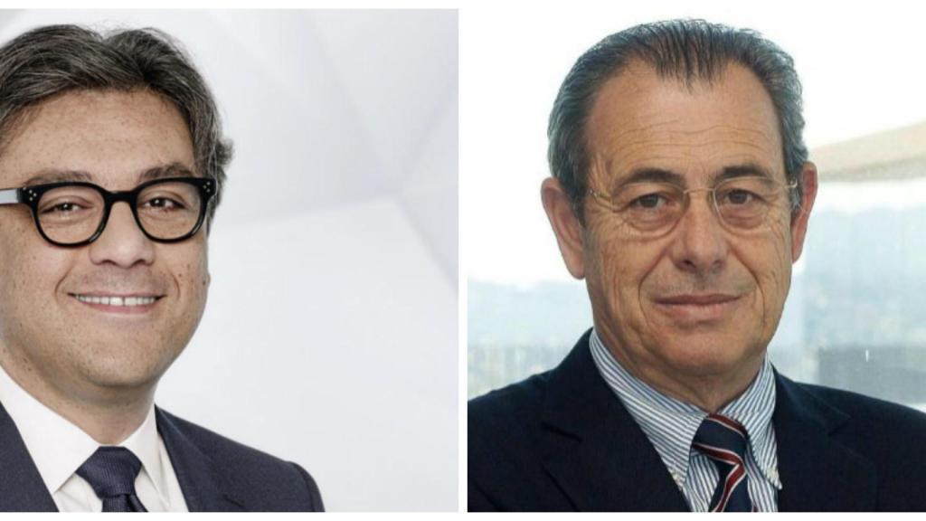 Luca di Meo, presidente de SEAT y Víctor Grifols.