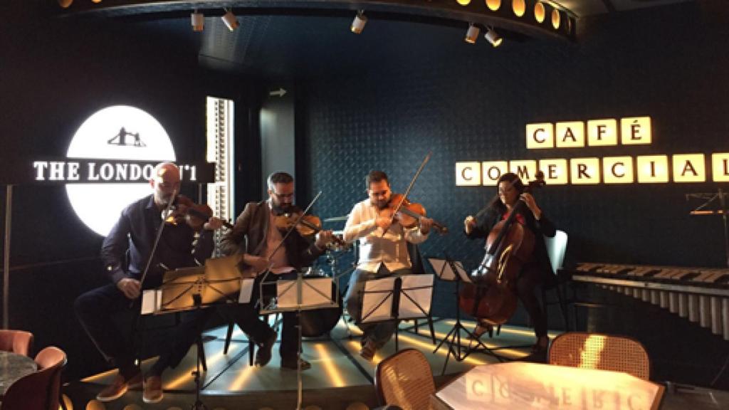 Image: Cuarteto Quiroga, música clásica en el Café Comercial