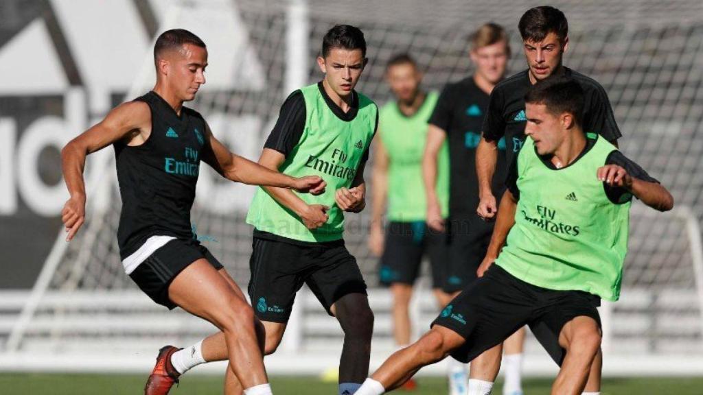 Lucas Vázquez, Franchu, Fidalgo y Seoane.
