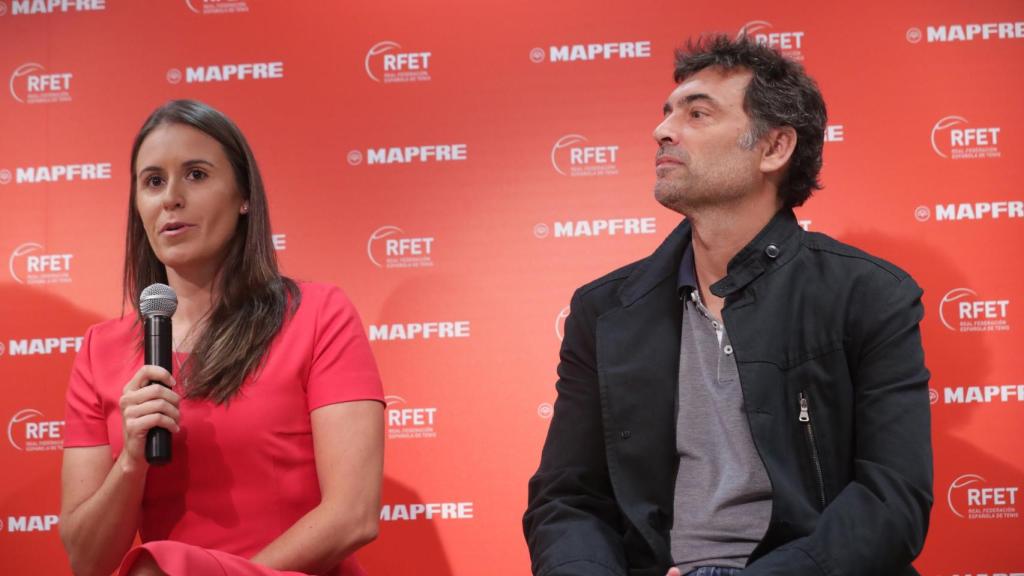 Medina y Bruguera, durante su presentación en el CSD.