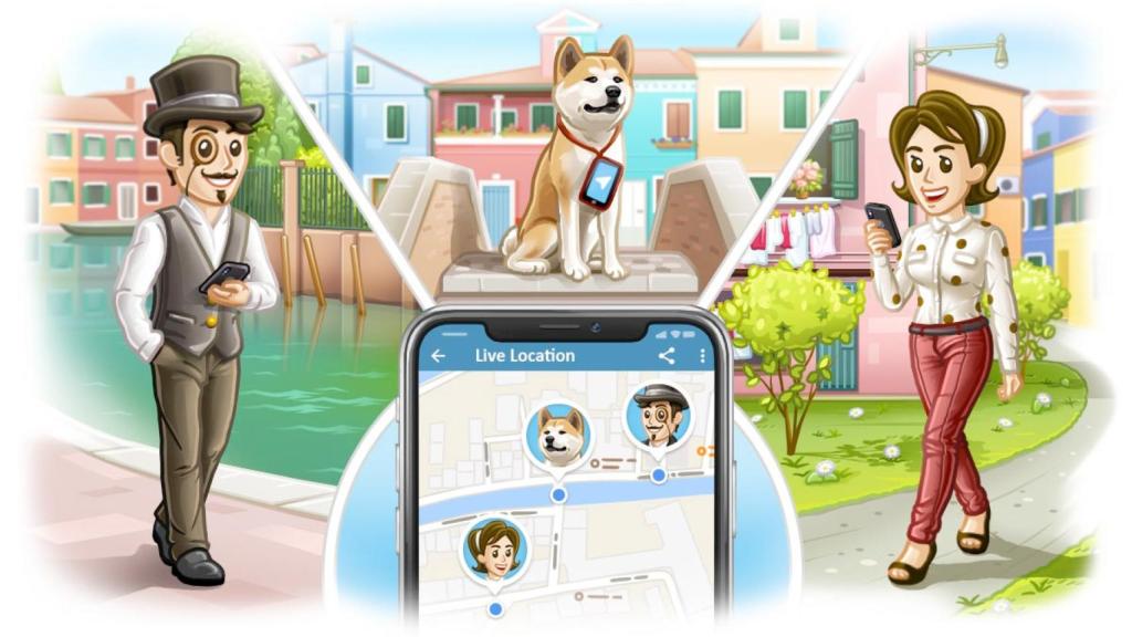 Telegram 4.4 llega con ubicación en tiempo real, nuevo reproductor de música y más