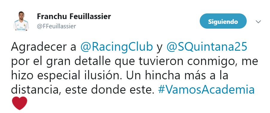 Franchu, el canterano del Castilla que es una estrella en Argentina