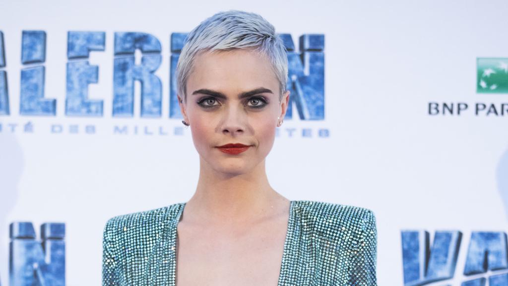 Cara Delevingne durante la presentación de Valerian en julio de 2017.