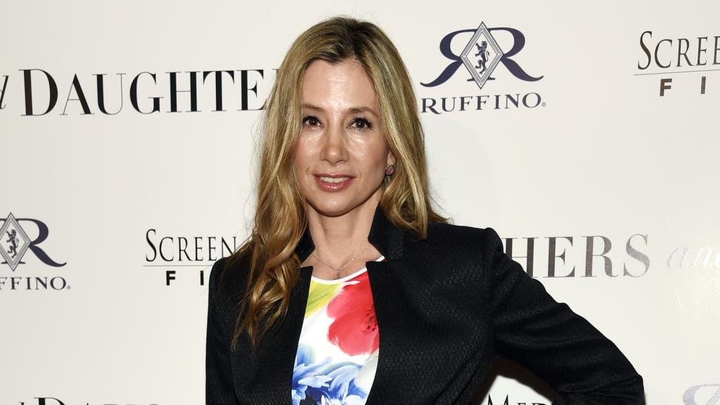 La actriz Mira Sorvino durante una presentación en 2016.