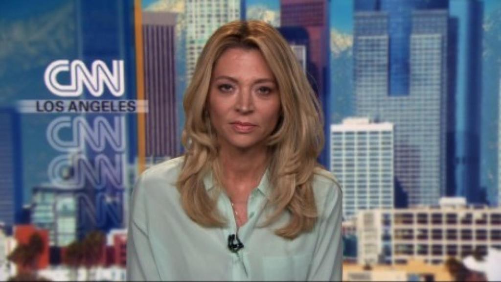 La actriz Katherine Kendall durante un programa de Estados Unidos.